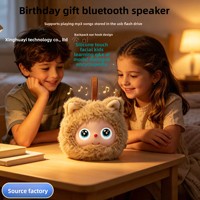 Speaker Boneka Bertenaga AI dengan Emoji Mata Dinamis, Mainan Hadiah Mini Lucu, Isian Kapas PP, Buatan Cina