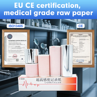 Papier thermique monocouche certifié CE de qualité clinique pour ECG à 6 canaux, 110 mm x 210 mm, compatible avec les appareils ECG Mindray