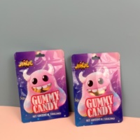 Sachet à trois soudures imprimé numériquement sans plaque cylindrique pour aliments pour animaux de compagnie et bonbons gélifiés |   Résistant à l'humidité, qualité alimentaire |   Quantité minimale de commande