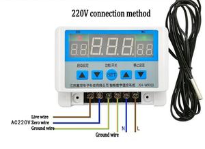 XH-W3103 AC 220V DC 12V 24V Numérique à Montage Mural <span class=keywords><strong>Thermostat</strong></span> 30A <span class=keywords><strong>5000W</strong></span> Température Contrôleur de Commutateur - Product Image 6