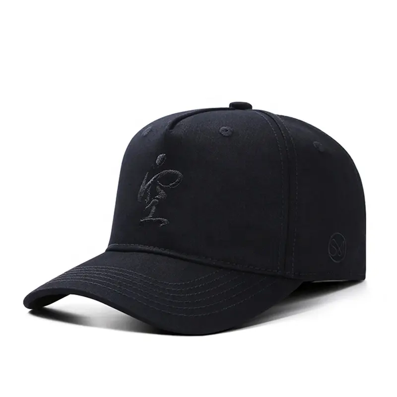 Produttori oem logo personalizzato di alta qualità piccolo MOQ casuale 5 pannello berretto da baseball di marca berretti cappelli per marchi di abbigliamento