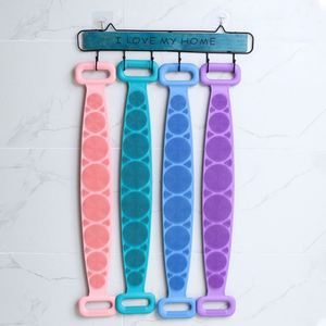 Toughness Body Brush Bath Belt Factory Price Silicone Shower Scrub Gloves Exfoliating <b>Back</b> Scrub Gloves Sponges & <b>Scrubbers</b> - Product Image 4