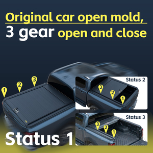 Cubierta de Tonneau enrollable impermeable para <span class=keywords><strong>camioneta</strong></span> <span class=keywords><strong>Mitsubishi</strong></span> Triton <span class=keywords><strong>L200</strong></span> Isuzu D-Max Pickup Trucks - Product Image 4