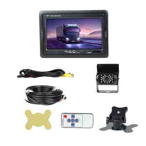 Giá bán buôn 7 inch vuông nhỏ Máy tính để bàn tường máy tính hiển thị Xe Màn hình LCD với <span class=keywords><strong>Camera</strong></span> chiếu hậu cho xe buýt xe tải CCTV - Product Image 4