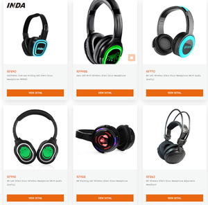 <span class=keywords><strong>Casque</strong></span> sans fil supra-auriculaire OEM de haute qualité, pliable, avec basses <span class=keywords><strong>HiFi</strong></span> et design serre-tête, idéal pour soirées Silent Disco, yoga et conférences - Product Image 4