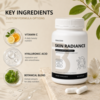 Capsules Éclat de la Peau du Fournisseur d'Usine avec Vitamine C, Biotine et Acide Hyaluronique pour le Soutien Nutritionnel de la Beauté