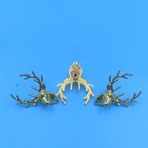 Zinc Alloy Deer Head <b>Cabinet</b> Handles Novelty Shape <b>Rustic</b> Design Durable Hardware Accessory - Product Image 3