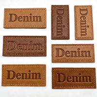 Patch personnalisé, accessoires de portefeuille en cuir gaufré personnalisé avec logo privé, étiquette en PU pour vêtements, sacs, chaussures