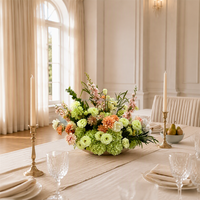 Boules de fleurs personnalisées en rose, lys et pivoine pour centres de table de mariage, décorations de table élégantes pour banquets intérieurs et usage domestique