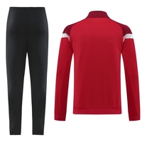 Veste d'entraînement de football à manches longues personnalisée, coupe-vent, respirante, imprimée, noire, avec cordon de serrage, veste de survêtement d'hiver