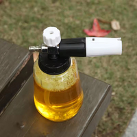 Vente directe d'usine Lance à mousse Amare Bouteille pulvérisateur en acier inoxydable Laiton Réservoir de 1L Pression maximale de 5000 psi Grande buse Voiture