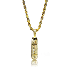 Hiphop or lated hommes punk <span class=keywords><strong>xman</strong></span> simple pendentif bijoux collier - Product Image 1