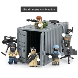 Figuras <span class=keywords><strong>de</strong></span> <span class=keywords><strong>Ciudad</strong></span>, Celda <span class=keywords><strong>de</strong></span> Prisión, Jaula <span class=keywords><strong>de</strong></span> Prisionero, Esposas, Avión, Coche, Policía, Bloques <span class=keywords><strong>de</strong></span> Construcción <span class=keywords><strong>de</strong></span> Plástico para Armar, Juguete - Product Image 4