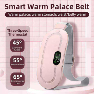 Ceinture chauffante électronique pour soulager les douleurs menstruelles chez la femme, appareil de massage abdominal par vibration, compresse chaude, soins personnels menstruels - Product Image 3
