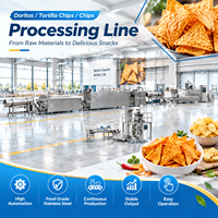 Ligne de production de snacks à double extrudeuse pour la fabrication de chips de maïs soufflé, de nachos, de tortillas et de Doritos