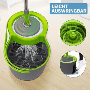 Customized Hot Deals Wholesale Magic Spin 360 Microfiber Mop with Cleaning Mop and Steel Twisted Pole Mop Durable - Product Image 3