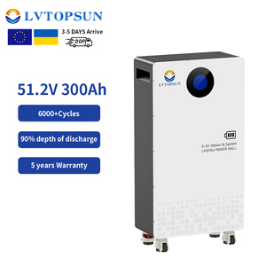 LVTOPSUN 51.2V 300Ah 15kWh Stackable Solar Battery Grade A Cells CE IEC Floor-<b>Stand</b> for Distributors - Product Image 2