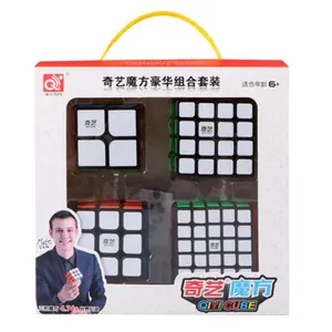 Qiyi 2x2x2 3x3x3 4x4x4 5x5x5 Magic Speed Cube Set packing Gift Cubes Toys