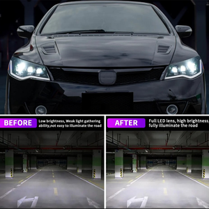 <span class=keywords><strong>ไฟ</strong></span><span class=keywords><strong>หน้า</strong></span>รถยนต์ขายส่งสำหรับ Honda Civic รุ่นที่ 8 ปี 05-12 FD2 <span class=keywords><strong>ไฟ</strong></span><span class=keywords><strong>หน้า</strong></span> LED ใหม่ พร้อมไฟวิ่งกลางวัน อุปกรณ์ตกแต่งรถยนต์ - Product Image 4