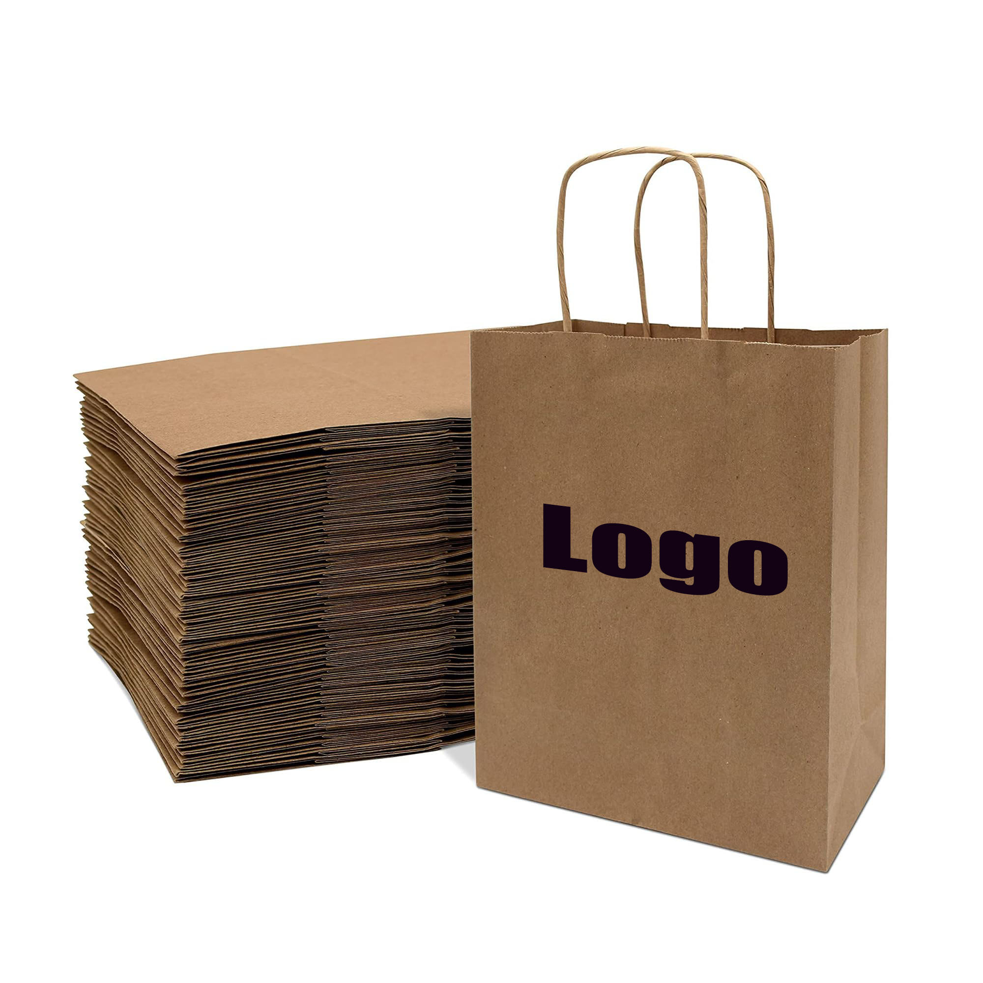 Paper Bag Small Business, Retail, Boutiques, Parties & Bulk Shopping Large Brown Kraft Paper Bags With Handles