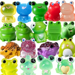 Lindas Mini Figuras de Rana de Resina, Miniaturas, Decoraciones de Paisajes, Adornos de Animales, Ranas, Adornos de Escritorio, Accesorios para Manualidades - Product Image 1