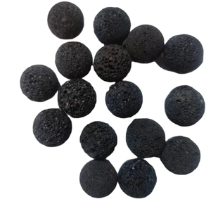 Bolas de aromaterapia con piedra de basalto volcánico Superficie de bloque pulido - Product Image 5