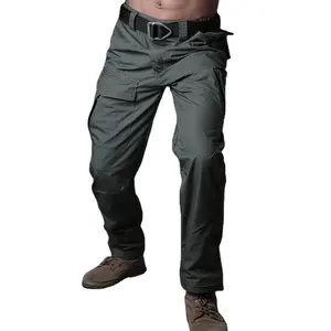 유틸리티 남자의 전술화물 바지 Ripstop 빠른 건조 긴 바지 여름 야외 작업 사냥 Bdu 보안 가드 ACU 착용 카모