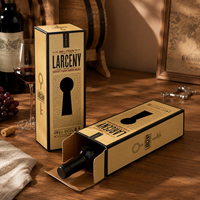 Scatola per Spedizione Bottiglie di Vino Pieghevole Antiurto in Cartone Ondulato con Logo Personalizzato Vendita all'Ingrosso