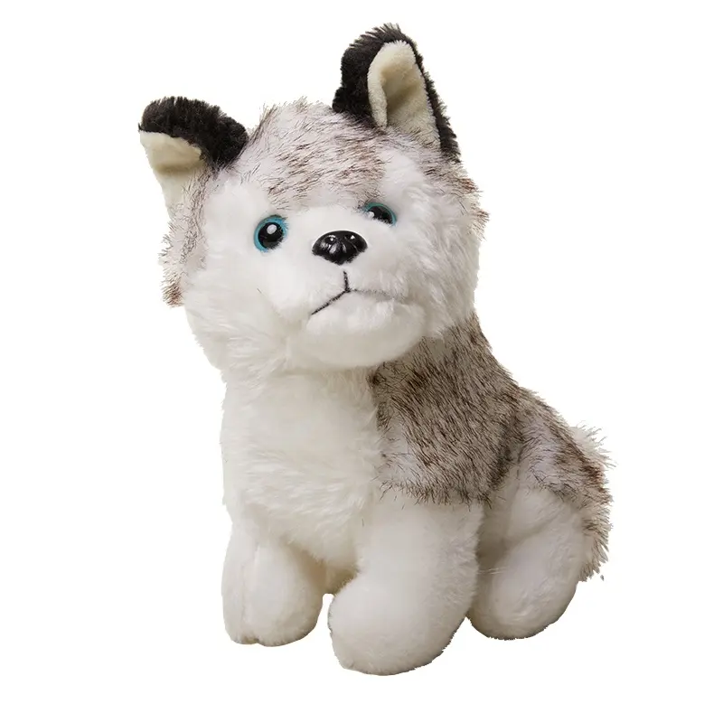 Dapat Disesuaikan Mainan Boneka Anjing Lucu Lucu Lucu Plushie Kustom Plushie Anak Anjing Mewah Husky Puppy Lembut Mainan Mewah