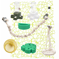 Abreuvoir magnétique et gamelle de nourriture, décoration de hamac faite à la main pour araignées sauteuses, accessoires d'habitat pour petits insectes