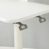 Bureau réglable en hauteur pneumatique Ada, bureau mobile inclinable pour ordinateur portable, bureau à vérin à gaz