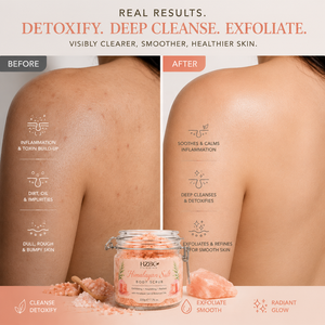 Gommage corporel au <span class=keywords><strong>sel</strong></span> <span class=keywords><strong>de</strong></span> l'Himalaya HZBC en gros - Exfoliant détoxifiant riche en minéraux pour une peau lisse, élimine les peaux mortes, nettoyage en profondeur - Product Image 4