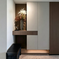 Meuble à chaussures grande capacité avec rangement, console d'entrée pour le rangement des chaussures, armoire de rangement pour appartement et hôtel