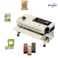 Machine de scellage à bande continue semi-automatique FR-400 pour emballage alimentaire et de snacks en film plastique, petite taille, usage domestique, la plus vendue
