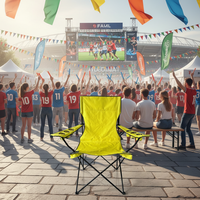 Fauteuil extra-large, chaise de camping géante pliable et portable pour la randonnée et le pique-nique, grande taille, avec sac isotherme