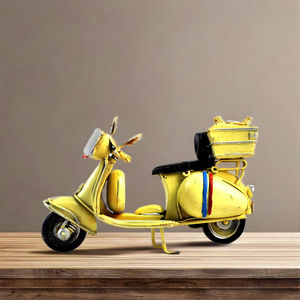 Hecho a mano Retro estilo italiano Metal motocicleta modelo antiguo <span class=keywords><strong>Mini</strong></span> Scooter decoración del hogar hierro fundido Bar Oficina Pub restaurante regalo - Product Image 4