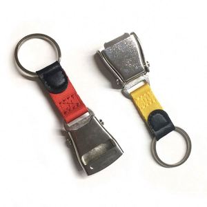 Llavero de aleación de zinc con hebilla de cinturón de seguridad de avión, regalo para amantes de la aviación - Product Image 6