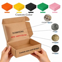 Scatola per Spedizioni Biodegradabile in Cartone Ondulato E-flute Rettangolare Personalizzata con Logo Stampato 7mm per Spedizione Vestiti