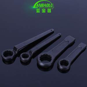 Single Head Striking Box Wrench 30 32 36 41 46 150mm Metric Hex Industrial Grade 45 Steel Electrophoresis Finish - Product Image 4