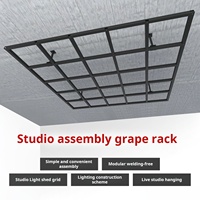Sistema de Estructura Modular para Iluminación de Escenario, Rejilla de Aluminio Cuadrada de 40 mm, 2990 mm, Carga de 150 kg, Uso en Estudio, Grosor del Tubo de 3 mm para Colgar