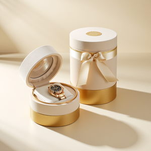 Empaque de Tubo de Papel Personalizado de Lujo, Caja de Reloj Cilíndrica de Cartón Rígido con Logotipo Personalizado - Product Image 6