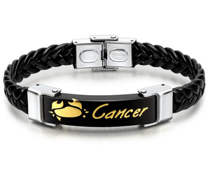 Braccialetti Zodiacali GJB181 in Acciaio Inox, Gioielli Cinesi all'Ingrosso, Bracciali Ispirazionali in Gomma per Regali agli Innamorati - Product Image 2