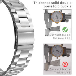 สายนาฬิกาอัจฉริยะสแตนเลสสตีลแบบรวม สำหรับ Apple Watch อุปกรณ์เสริมระดับพรีเมียม - Product Image 4