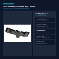 Verborgen dashcam voor Land Rover Defender 2020-2024 4K Dual Lens achteruitkijkspiegel DVR WiFi 170 graden groothoek