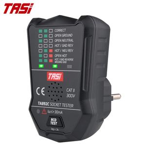 TASI TA892C UK <b>Plug</b> British Wall Socket Voltage Tester 175V~250V Range Voice <b>RCD</b> GFCI Digital Display (2.0%+2) Accuracy - Product Image 4
