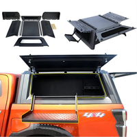 Wopin WAA-224 4x4, auvent de camion en acier imperméable, ouverture arrière, capacité 300L-400L, D-Max Chevy Sierra 2007-2021 GMC