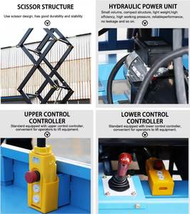 Plataforma Elevadora de Tijera Neumática de 12m y 230kg de Alta Estabilidad para Servicio en Fábrica y Trabajo Eficiente, con Servicio Postventa de Proveedor Exportador - Product Image 2