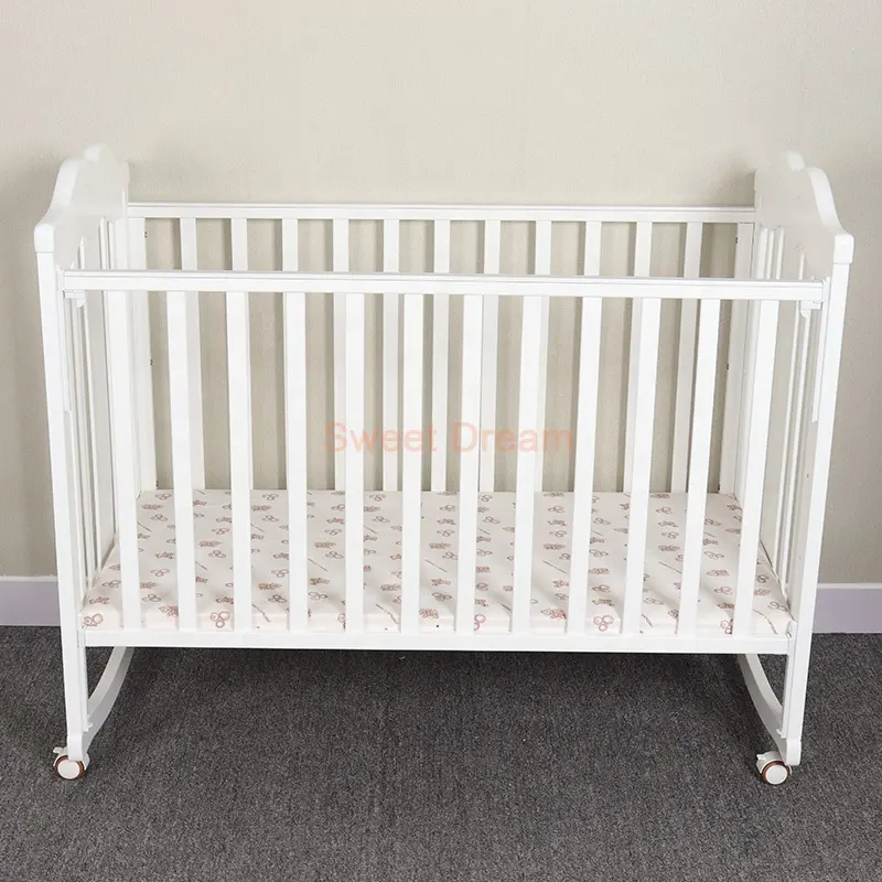 2023 Nieuw Ontwerp Baby Houten Bed Bed Multifunctionele Baby Wieg Babykamer Meubels Kids Bed