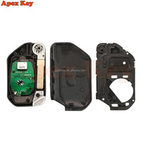 Chip PCF7939M 4A de 33.92MHz para Jeep Wrangler 2018 2019, 4 Botones, FCC IDOHT1130261, Llave Inteligente Plegable para Auto, Negra, ABS