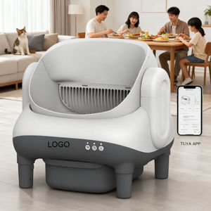 Automatische kattenbak met open bovenkant, zelfreinigend, geurisolatie, app-besturing en veiligheidsbescherming - Product Image 1